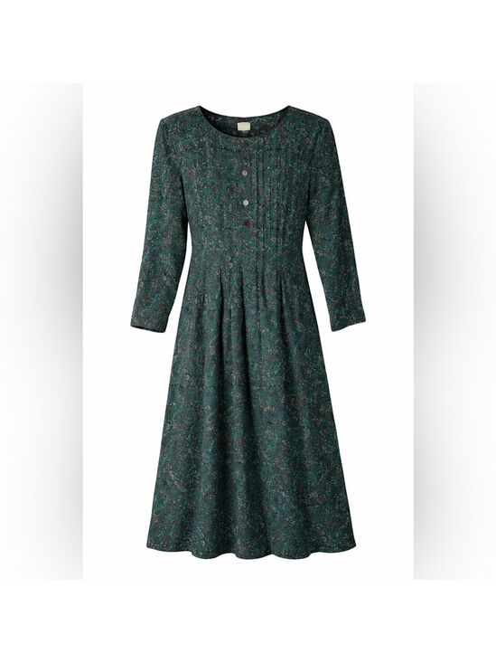 Sarah Elizabeth Dresses & Skirts - 90s Cottagecore Darkacademia Emerald Green Dress Size 8P